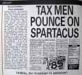 Tax Men pounce on Spartacus (Capital Gay).