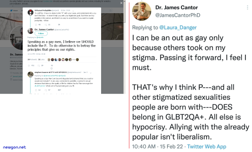 James Cantor - Add P to alphabet (sexuality, pedophilia, include the p, minor attraction, lgbt, gay, queer, maps, identitarian, researcher, quote, trigger/bait)