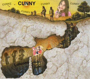 Cunny cave (lolicons, ironic, proship, fiction, porn, drawings, art, pedophilia, hebephilia, denial)