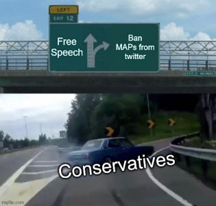 Conservatives are for free speech, but not for MAPs (sheeple, normies, conservatives, woodchipper, reply, response, hypocrisy, liberals, libertarian, lolbertarian, red blue pill, censorship, canceled)