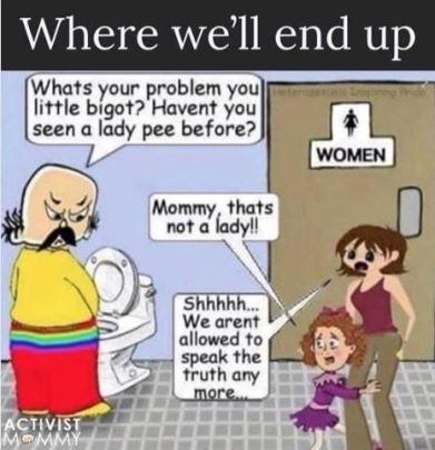 Have you never seen a LADY pee?!