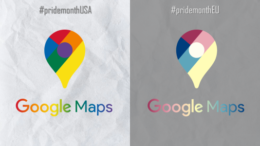 Google LGBT vs MAP Pride Month Trolling Response (google maps, parody, logo)