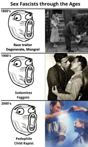 Sex Fascists through the ages (hypocrisy, gay, lgbt, history, historical, slut shaming, female, modesty, prudery)