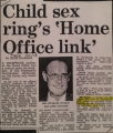 Child sex ring’s Home Office link - London Evening Standard (07.11.84)